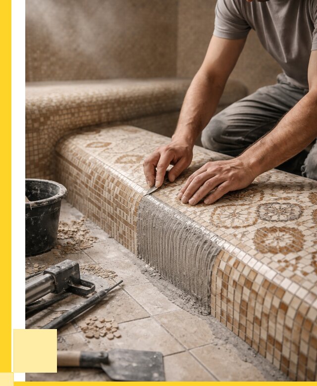 Плитка для хамама под ключ в Горячем Ключе от 3617 р. | ЭриданГрч