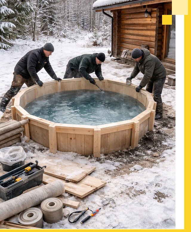 Изготовление и установка ледяных купелей под ключ в Горячем Ключе