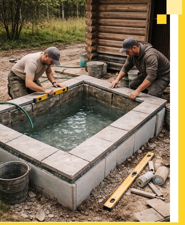 Изготовление и установка холодных купелей под ключ в Горячем Ключе